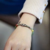 Niche design Hetian jade round bead single-ring bracelet 925 Silver Small Fish 6MM Hetian jade retro Chinese style for good fortune Application Scenario